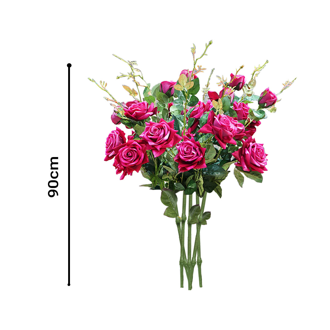 SOGA 8 Bunch Artificial Silk Rose 5 Heads Flower Fake Bridal Bouquet Table Decor Pink - HO-F008 - Home & Living - 2 - AU DEPOT SOGA Buy SOGA 8 Bunch Artificial Silk Rose 5 Heads Flower Fake Bridal Bouquet Table Decor Pink Online - Home & Living - 2 - AU Depot Free Shipping