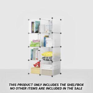 Buy SOGA 8-Cube Transparent Shelf Box Portable Cubby DIY Storage Shelves Modular Closet Organiser Online - Home & Living - 2 - AU Depot Free Shipping