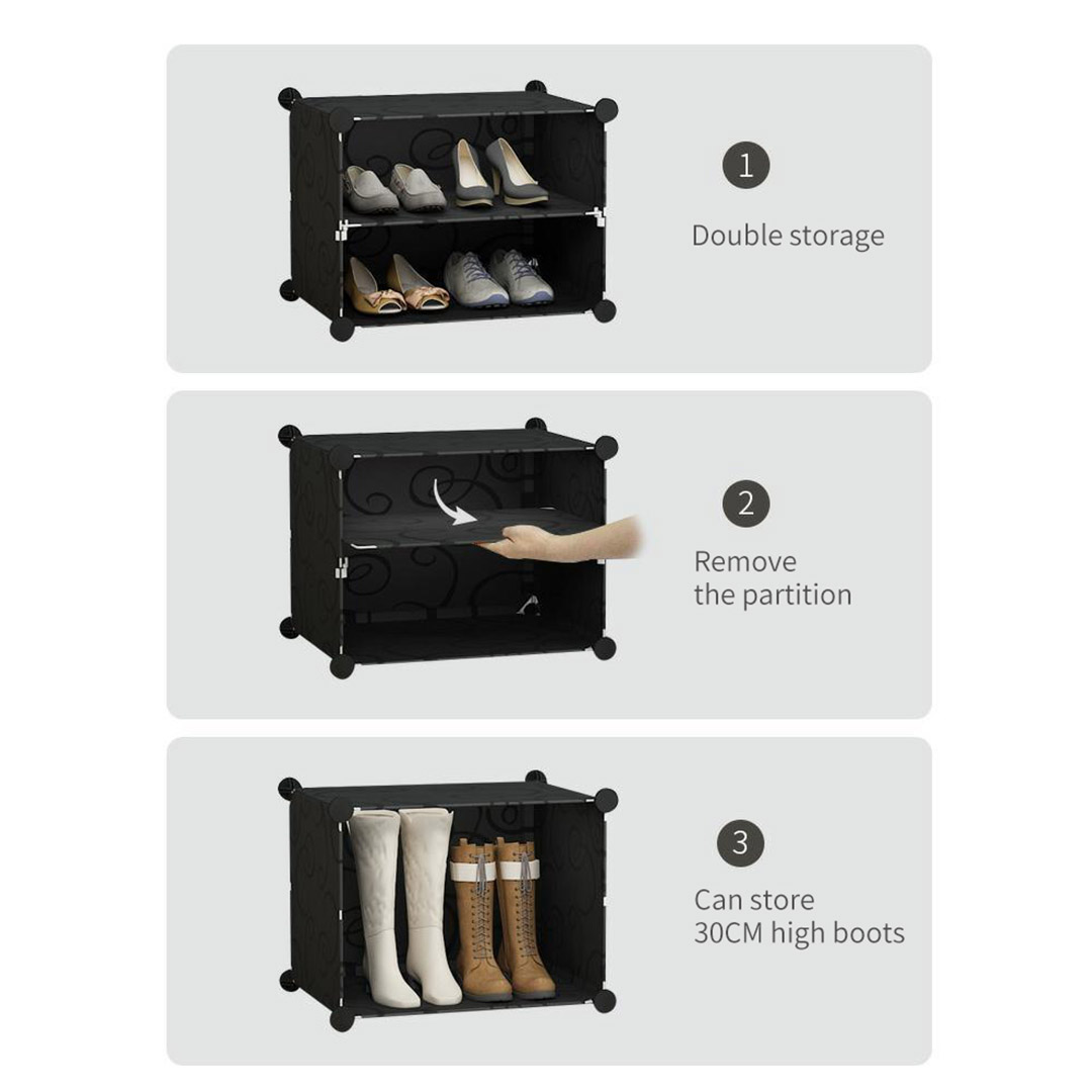 SOGA 8 Tier 3 Column Shoe Rack Organizer Sneaker Footwear Storage Stackable Stand Cabinet Portable Wardrobe with Cover - ShoeBox308 - Furniture - 5 - AU DEPOT SOGA Buy SOGA 8 Tier 3 Column Shoe Rack Organizer Sneaker Footwear Storage Stackable Stand Cabinet Portable Wardrobe with Cover Online - Furniture - 5 - AU Depot Free Shipping
