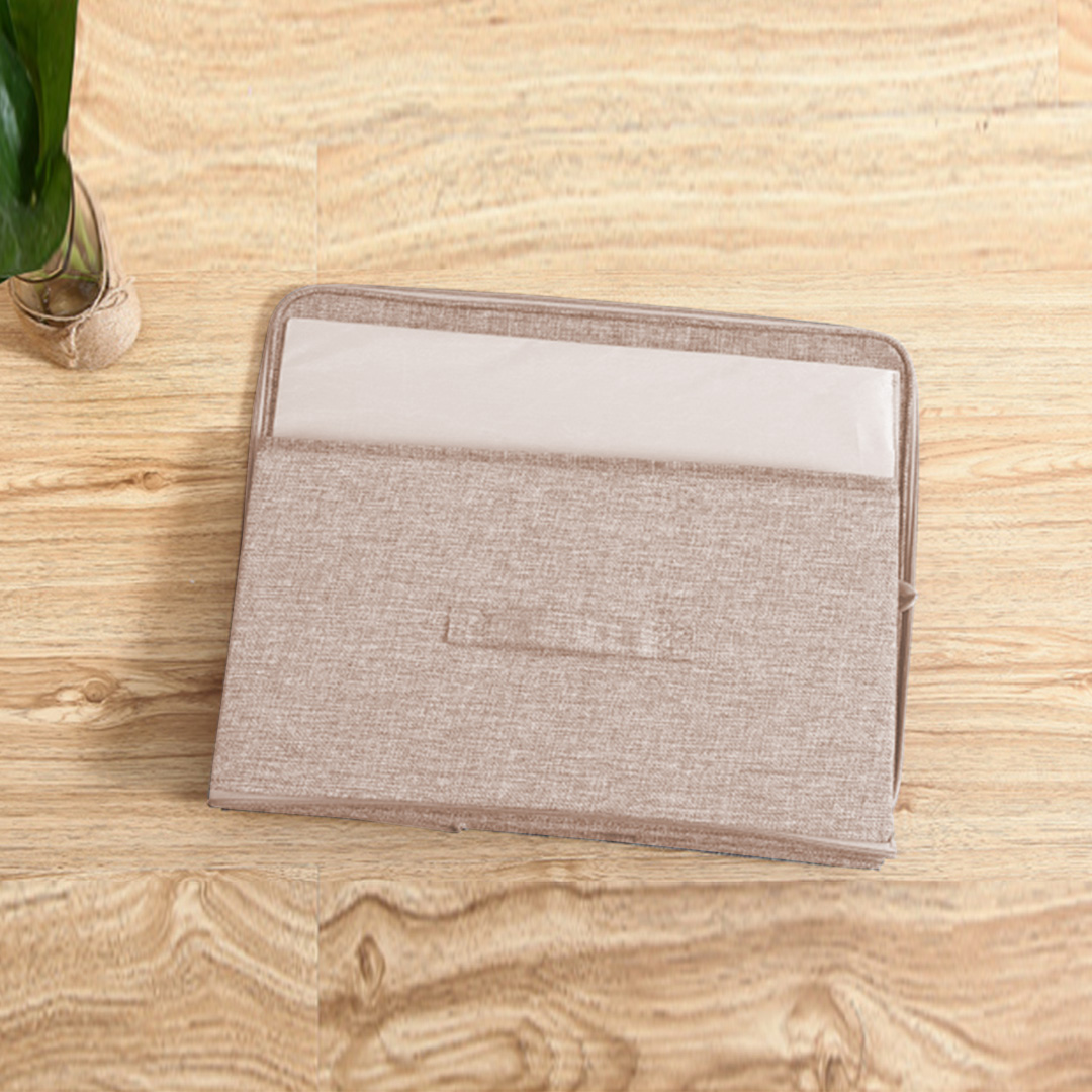 SOGA Beige Small Portable Double Zipper Storage Box Moisture Proof Clothes Basket Foldable Home Organiser - SBox023 - Furniture - 5 - AU DEPOT SOGA Buy SOGA Beige Small Portable Double Zipper Storage Box Moisture Proof Clothes Basket Foldable Home Organiser Online - Furniture - 5 - AU Depot Free Shipping