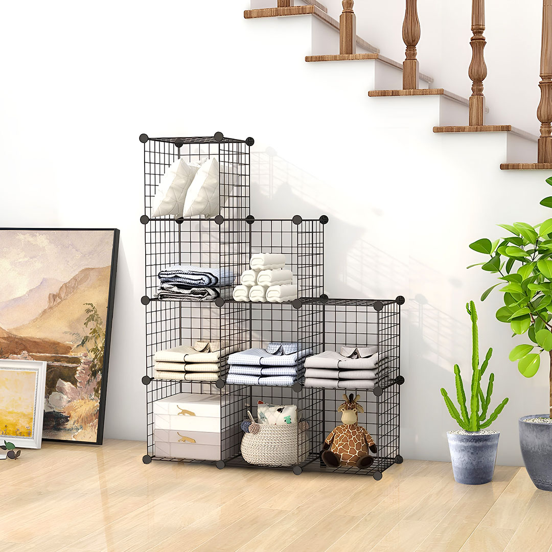 SOGA Black Portable 9-Cube 3 Column Storage Organiser Foldable DIY Modular Grid Space Saving Shelf - NetBox3011 - Furniture - 3 - AU DEPOT SOGA Buy SOGA Black Portable 9-Cube 3 Column Storage Organiser Foldable DIY Modular Grid Space Saving Shelf Online - Furniture - 3 - AU Depot Free Shipping