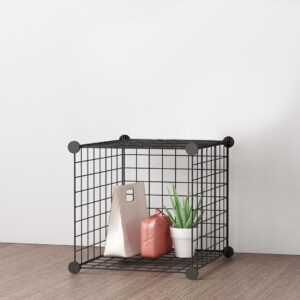 Buy SOGA Black Portable Single Cube Storage Organiser Foldable DIY Modular Grid Space Saving Shelf Online - Furniture - 2 - AU Depot Free Shipping