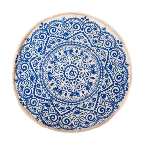 Buy SOGA Blue Carpet Soft Linen Bohemian Non-Slip Floor Retro Minimalist Round Rug Home Decor with Tassels Online - Home & Living - 1 - AU Depot Free Shipping