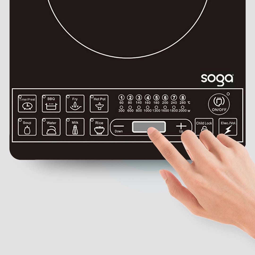 SOGA Cooktop Electric Smart Induction Cook Top Portable Kitchen Cooker Cookware - ElectricCooktop - electronics & appliances > appliances > large appliances > cooktops > induction cooktops - 5 - AU DEPOT SOGA Buy SOGA Cooktop Electric Smart Induction Cook Top Portable Kitchen Cooker Cookware Online - electronics & appliances > appliances > large appliances > cooktops > induction cooktops - 5 - AU Depot Free Shipping