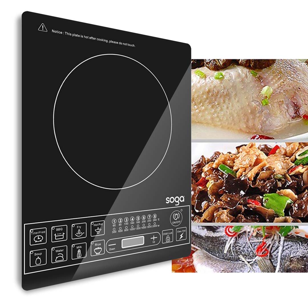 SOGA Cooktop Electric Smart Induction Cook Top Portable Kitchen Cooker Cookware - ElectricCooktop - electronics & appliances > appliances > large appliances > cooktops > induction cooktops - 6 - AU DEPOT SOGA Buy SOGA Cooktop Electric Smart Induction Cook Top Portable Kitchen Cooker Cookware Online - electronics & appliances > appliances > large appliances > cooktops > induction cooktops - 6 - AU Depot Free Shipping