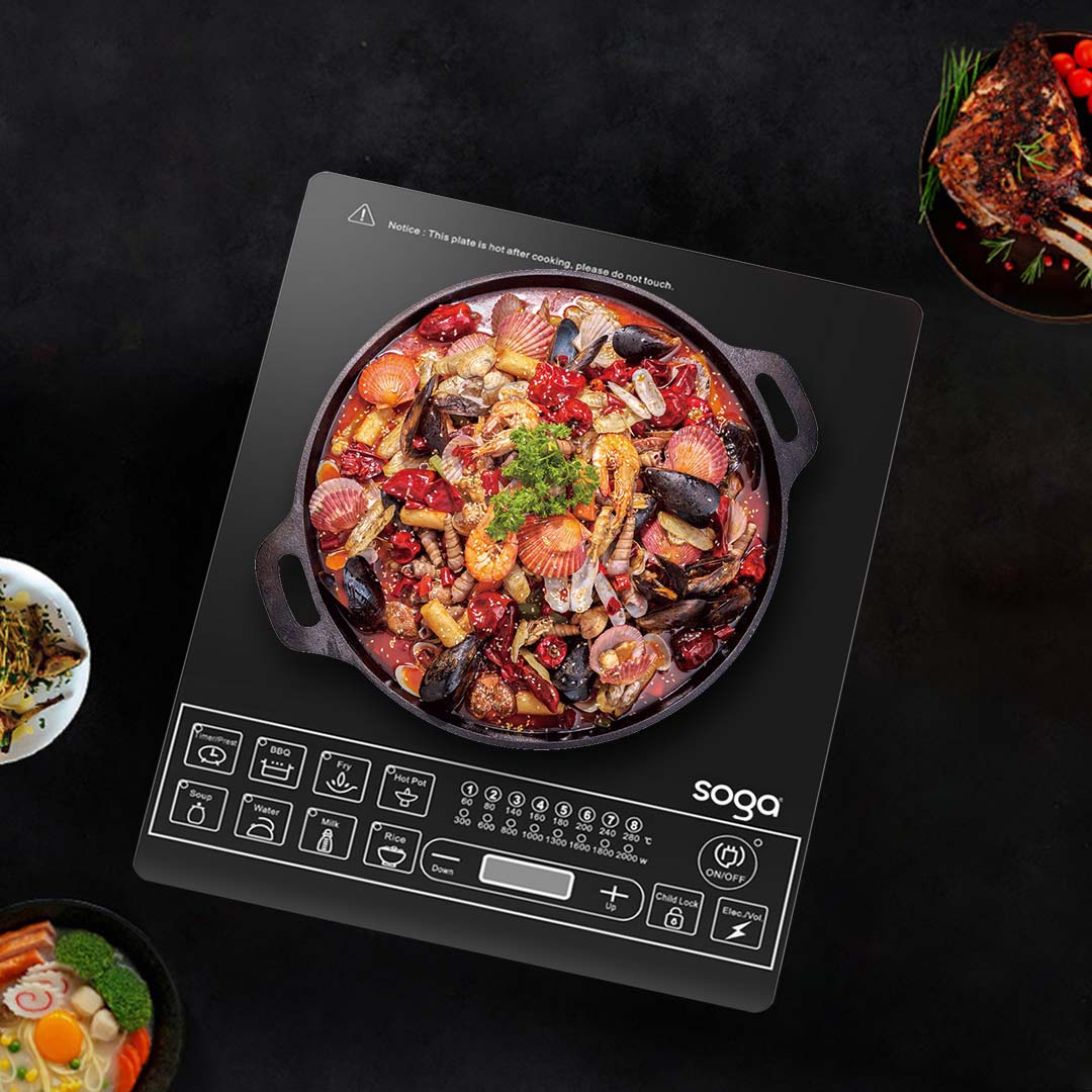 SOGA Cooktop Electric Smart Induction Cook Top Portable Kitchen Cooker Cookware - ElectricCooktop - electronics & appliances > appliances > large appliances > cooktops > induction cooktops - 7 - AU DEPOT SOGA Buy SOGA Cooktop Electric Smart Induction Cook Top Portable Kitchen Cooker Cookware Online - electronics & appliances > appliances > large appliances > cooktops > induction cooktops - 7 - AU Depot Free Shipping