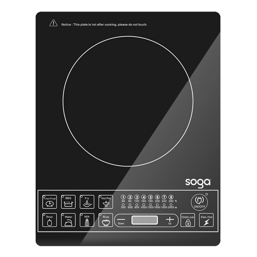 SOGA Cooktop Electric Smart Induction Cook Top Portable Kitchen Cooker Cookware - - ElectricCooktop 1 SOGA Cooktop Electric Smart Induction Cook Top Portable Kitchen Cooker Cookware - AU DEPOT Buy SOGA Cooktop Electric Smart Induction Cook Top Portable Kitchen Cooker Cookware Online - electronics & appliances > appliances > large appliances > cooktops > induction cooktops - 1 - AU Depot Free Shipping