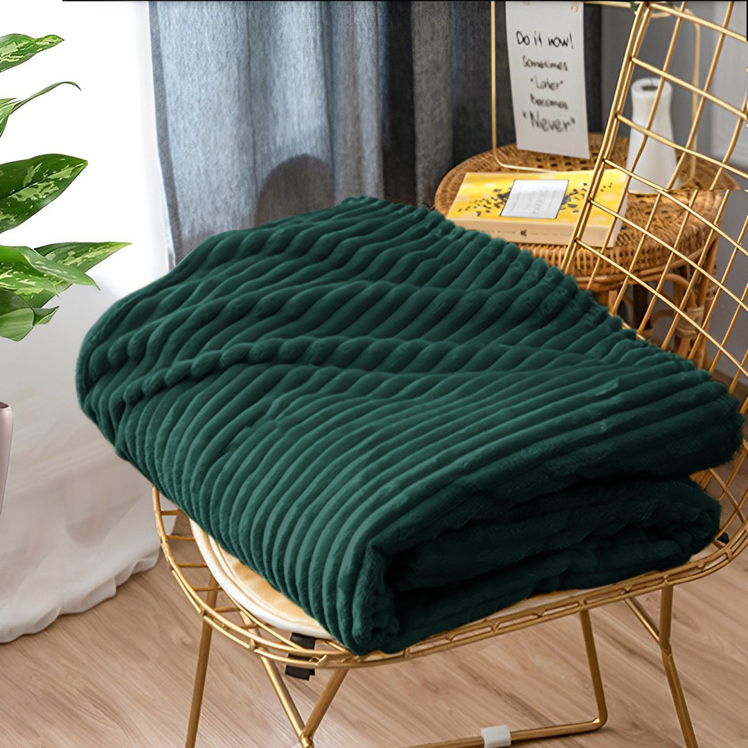 SOGA Dark GreenThrow Blanket Warm Cozy Striped Pattern Thin Flannel Coverlet Fleece Bed Sofa Comforter - Blanket316 - Home - 10 - AU DEPOT SOGA Buy SOGA Dark GreenThrow Blanket Warm Cozy Striped Pattern Thin Flannel Coverlet Fleece Bed Sofa Comforter Online - Home - 10 - AU Depot Free Shipping
