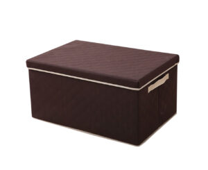 SOGA Extra Large Coffee Non Woven Diamond Quilt Grid Fabric StorageOrganizer Box SBox052 AU Depot Free Shipping SOGA Extra Large Coffee Non-Woven Diamond Quilt Grid Fabric Storage/Organizer Box - AU DEPOT