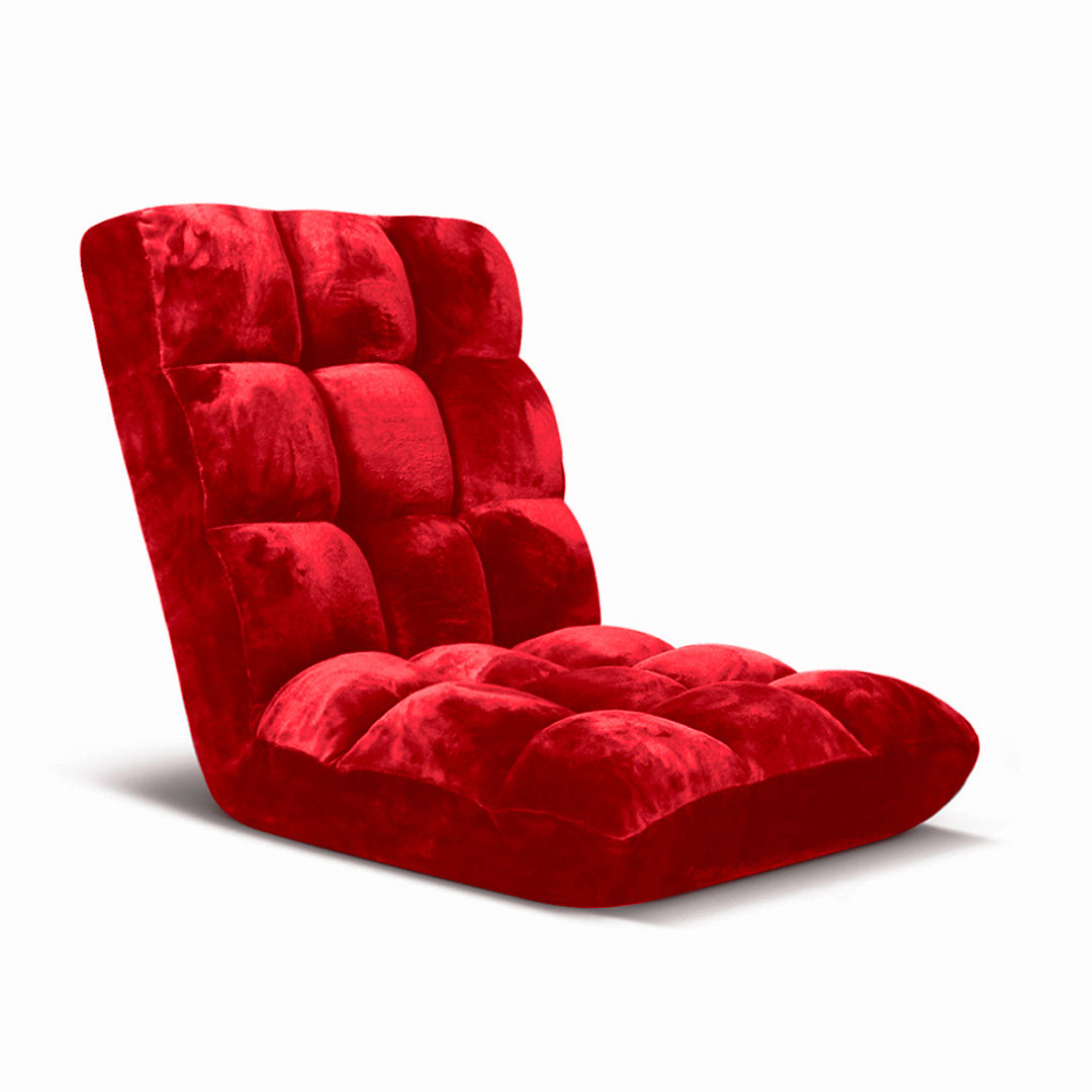 SOGA Floor Recliner Folding Lounge Sofa Futon Couch Folding Chair Cushion Red - - LoungeChairRed 1 SOGA Floor Recliner Folding Lounge Sofa Futon Couch Folding Chair Cushion Red - AU DEPOT Buy SOGA Floor Recliner Folding Lounge Sofa Futon Couch Folding Chair Cushion Red Online - Furniture - 1 - AU Depot Free Shipping