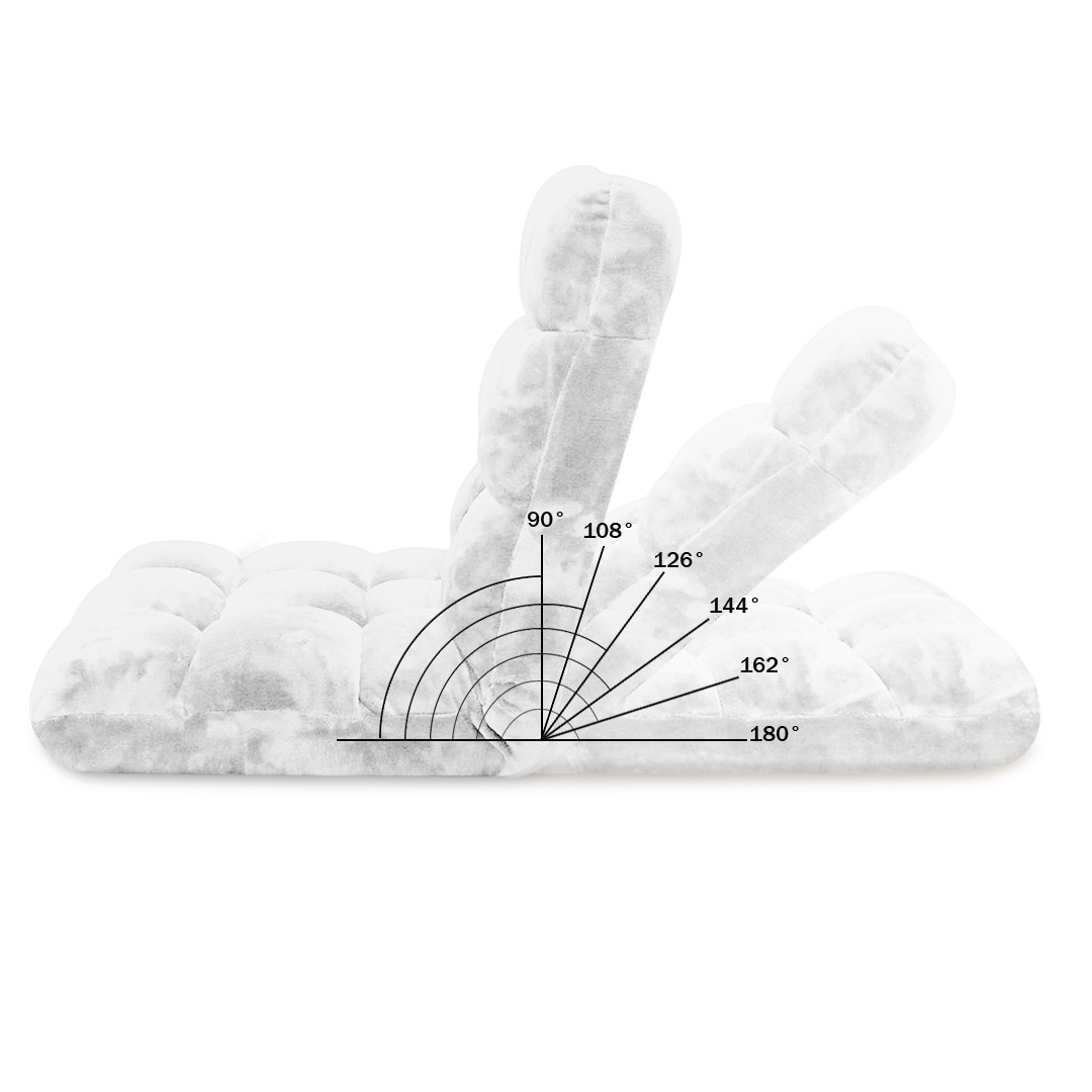 SOGA Floor Recliner Folding Lounge Sofa Futon Couch Folding Chair Cushion White - LoungeChairWhite - Furniture - 7 - AU DEPOT SOGA Buy SOGA Floor Recliner Folding Lounge Sofa Futon Couch Folding Chair Cushion White Online - Furniture - 7 - AU Depot Free Shipping