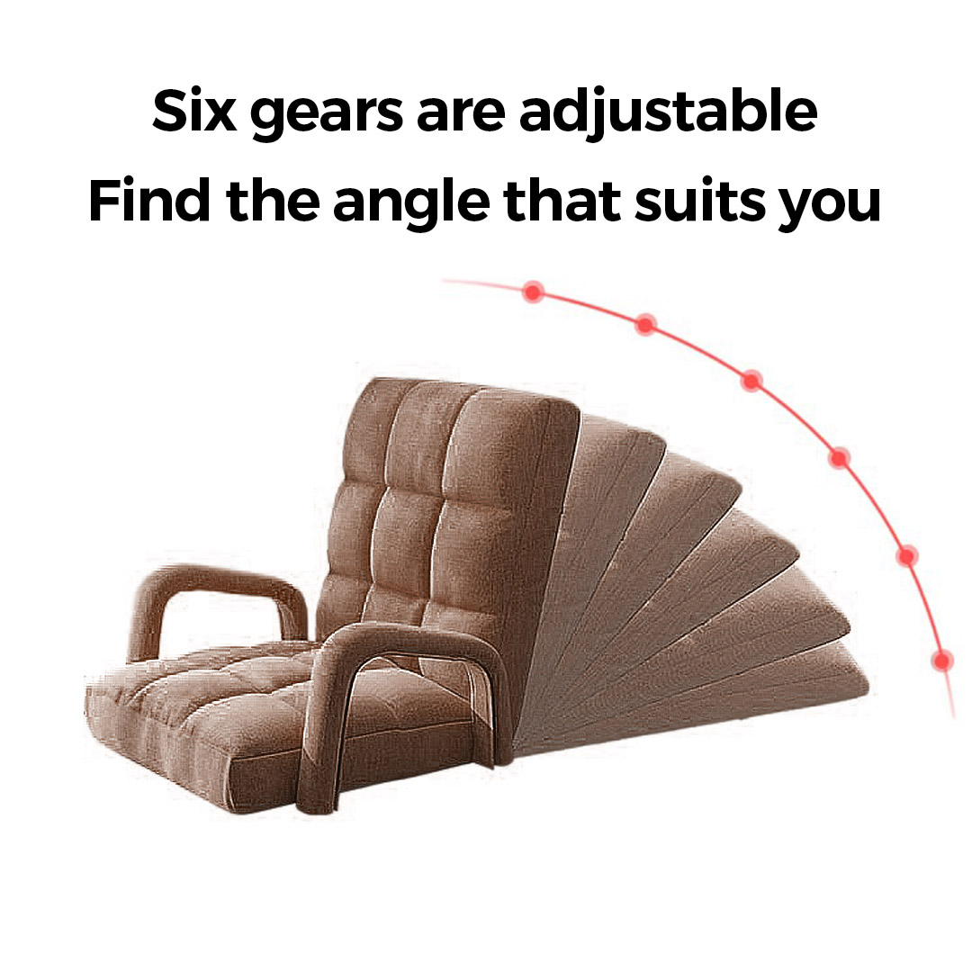 SOGA Foldable Lounge Cushion Adjustable Floor Lazy Recliner Chair with Armrest Coffee - LoungeArmCoffee - Furniture - 3 - AU DEPOT SOGA Buy SOGA Foldable Lounge Cushion Adjustable Floor Lazy Recliner Chair with Armrest Coffee Online - Furniture - 3 - AU Depot Free Shipping