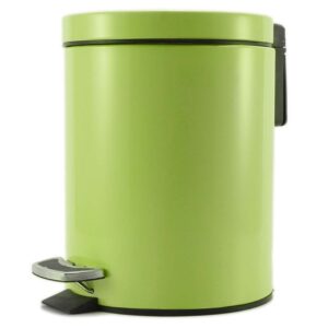 Buy SOGA Foot Pedal Stainless Steel Rubbish Recycling Garbage Waste Trash Bin Round 12L Green Online - Home & Living - 1 - AU Depot Free Shipping