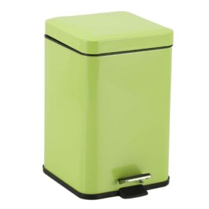 SOGA Foot Pedal Stainless Steel Rubbish Recycling Garbage Waste Trash Bin Square 12L Green RubbishBinSquare12LGreen AU Depot Free Shipping SOGA Foot Pedal Stainless Steel Rubbish Recycling Garbage Waste Trash Bin Square 12L Green - AU DEPOT