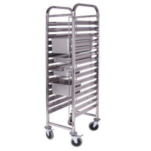 Buy SOGA Gastronorm Trolley 15 Tier Stainless Steel Bakery Trolley Suits GN 1/1 Pans Online - Business & Industrial - 1 - AU Depot Free Shipping