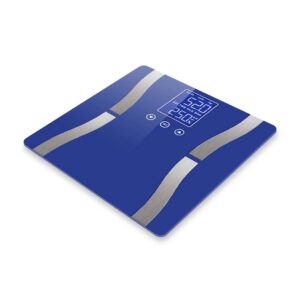 Buy SOGA Glass LCD Digital Body Fat Scale Bathroom Electronic Gym Water Weighing Scales Blue Online - home & living > bathroom > bathroom accessories > bathroom scales - 2 - AU Depot Free Shipping