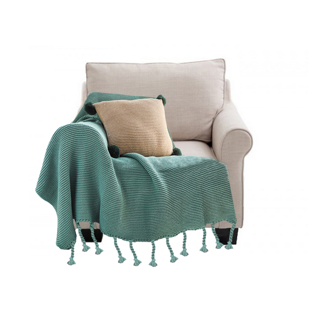 SOGA Green Tassel Fringe Knitting Blanket Warm Cozy Woven Cover Couch Bed Sofa Home Decor - Blankets - Blanket928 1 SOGA Green Tassel Fringe Knitting Blanket Warm Cozy Woven Cover Couch Bed Sofa Home Decor - AU DEPOT Buy SOGA Green Tassel Fringe Knitting Blanket Warm Cozy Woven Cover Couch Bed Sofa Home Decor Online - Home - 1 - AU Depot Free Shipping