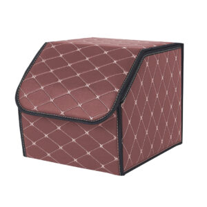 Buy SOGA Leather Car Boot Collapsible Foldable Trunk Cargo Organizer Portable Storage Box Coffee/Gold Stitch Small Online - Garden, Tools & Hardware - 1 - AU Depot Free Shipping
