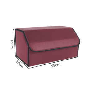 Buy SOGA Leather Car Boot Collapsible Foldable Trunk Cargo Organizer Portable Storage Box Red Large Online - Garden, Tools & Hardware - 2 - AU Depot Free Shipping