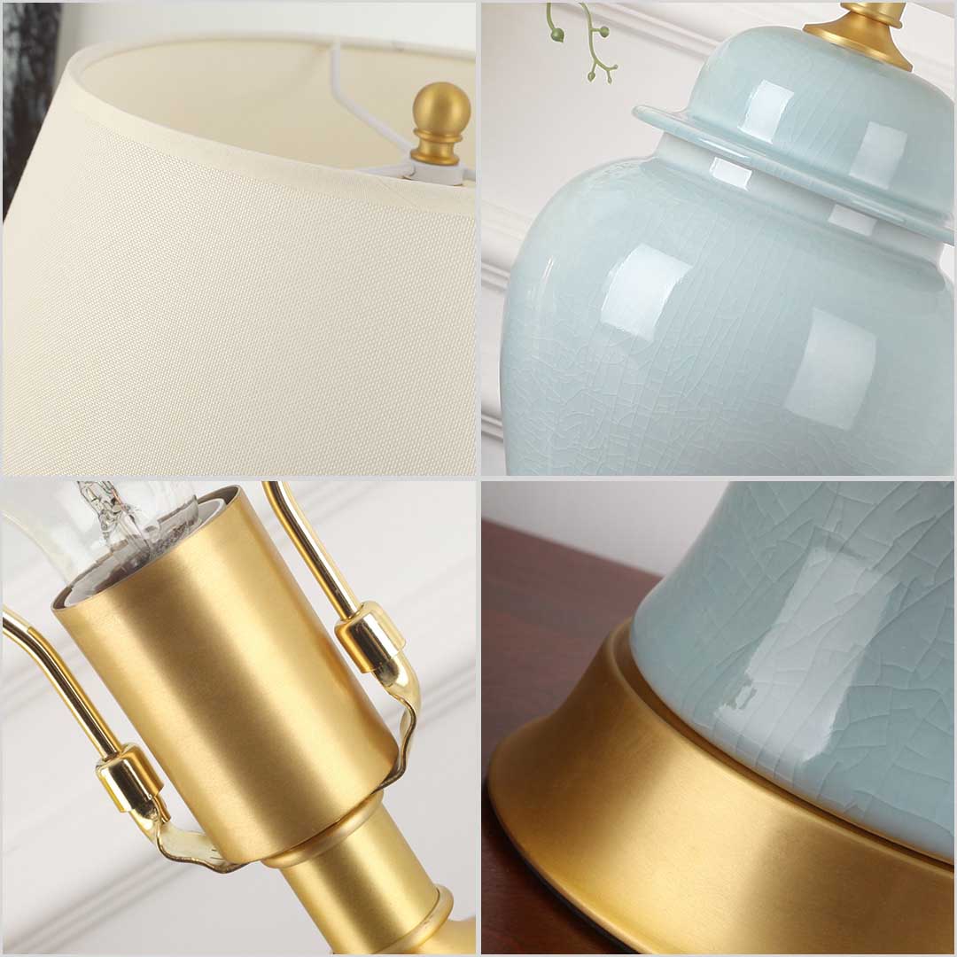 SOGA Oval Ceramic Table Lamp with Gold Metal Base Desk Lamp Yellow - TableLamp170Yellow - Home & Living - 3 - AU DEPOT SOGA Buy SOGA Oval Ceramic Table Lamp with Gold Metal Base Desk Lamp Yellow Online - Home & Living - 3 - AU Depot Free Shipping