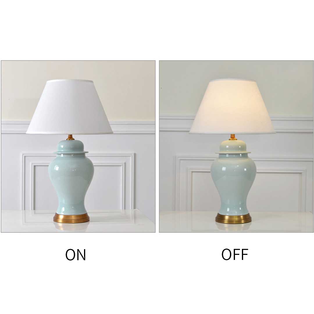 SOGA Oval Ceramic Table Lamp with Gold Metal Base Desk Lamp Yellow - TableLamp170Yellow - Home & Living - 6 - AU DEPOT SOGA Buy SOGA Oval Ceramic Table Lamp with Gold Metal Base Desk Lamp Yellow Online - Home & Living - 6 - AU Depot Free Shipping