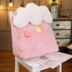 Buy SOGA Pink Cute Rain Cloud Cushion Soft Leaning Lumbar Wedge Pillow Bedside Plush Home Decor Online - Furniture - 2 - AU Depot Free Shipping