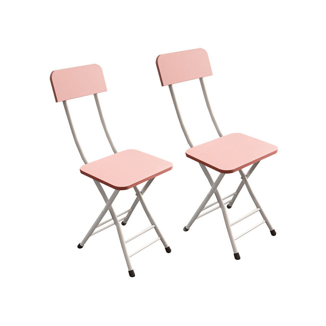 SOGA Pink Foldable Chair Space Saving Lightweight Portable Stylish Seat Home Decor Set of 2 - - ChairAS717 1 SOGA Pink Foldable Chair Space Saving Lightweight Portable Stylish Seat Home Decor Set of 2 - AU DEPOT Buy SOGA Pink Foldable Chair Space Saving Lightweight Portable Stylish Seat Home Decor Set of 2 Online - Furniture - 1 - AU Depot Free Shipping
