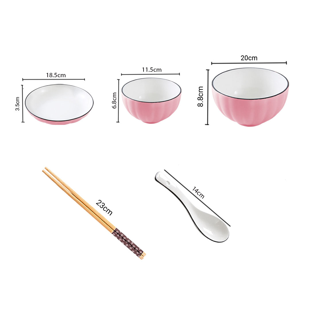 SOGA Pink Japanese Style Ceramic Dinnerware Crockery Soup Bowl Plate Server Kitchen Home Decor Set of 9 - BowlG116 - Kitchenware - 2 - AU DEPOT SOGA Buy SOGA Pink Japanese Style Ceramic Dinnerware Crockery Soup Bowl Plate Server Kitchen Home Decor Set of 9 Online - Kitchenware - 2 - AU Depot Free Shipping