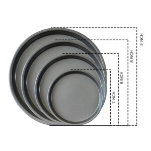 Buy SOGA Round Black Steel Non-stick Pizza Tray Oven Baking Plate Pan Set Online - Home & Living - 2 - AU Depot Free Shipping