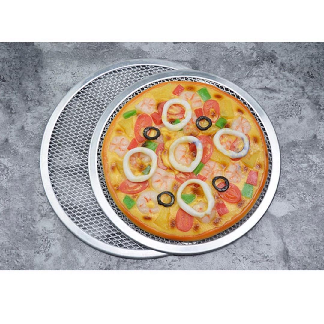 SOGA Round Seamless Aluminium Nonstick Commercial Grade Pizza Screen Baking Pan Set - PScreen0304050709 - Home & Living - 8 - AU DEPOT SOGA Buy SOGA Round Seamless Aluminium Nonstick Commercial Grade Pizza Screen Baking Pan Set Online - Home & Living - 8 - AU Depot Free Shipping