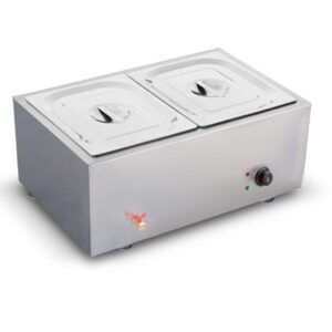 Buy SOGA Stainless Steel 2 X 1/2 GN Pan Electric Bain-Marie Food Warmer with Lid Online - Business & Industrial - 1 - AU Depot Free Shipping
