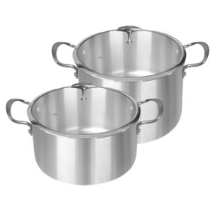 Buy SOGA Stainless Steel 28cm 32cm Casserole With Lid Induction Cookware Online - home & living > kitchen & dining > cookware > casserole dishes - 1 - AU Depot Free Shipping