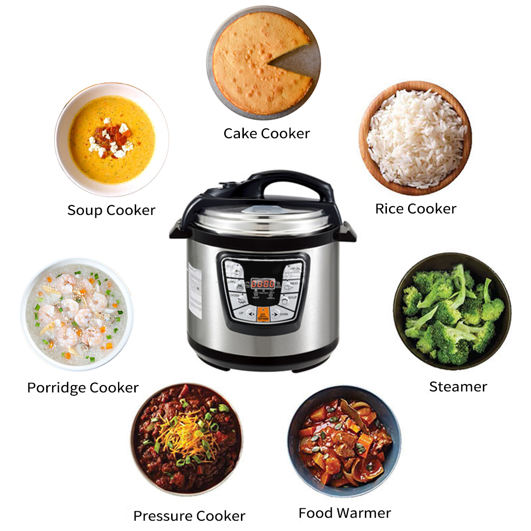 SOGA Stainless Steel Electric Pressure Cooker 10L Nonstick 1600W - ElectricPressureCooker10L - Electronics & Appliances - 2 - AU DEPOT SOGA Buy SOGA Stainless Steel Electric Pressure Cooker 10L Nonstick 1600W Online - Electronics & Appliances - 2 - AU Depot Free Shipping