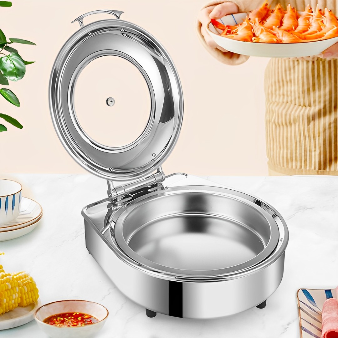SOGA Stainless Steel Round Chafing Dish Tray Buffet Cater Food Warmer Chafer with Top Lid - ChafingDish2105 - Furniture - 4 - AU DEPOT SOGA Buy SOGA Stainless Steel Round Chafing Dish Tray Buffet Cater Food Warmer Chafer with Top Lid Online - Furniture - 4 - AU Depot Free Shipping