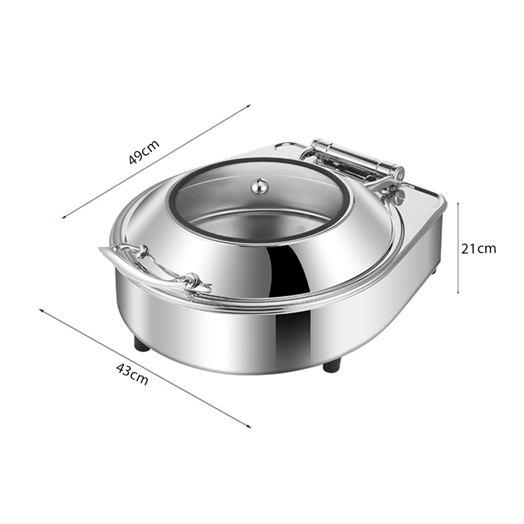 SOGA Stainless Steel Round Chafing Dish Tray Buffet Cater Food Warmer Chafer with Top Lid - ChafingDish2105 - Furniture - 7 - AU DEPOT SOGA Buy SOGA Stainless Steel Round Chafing Dish Tray Buffet Cater Food Warmer Chafer with Top Lid Online - Furniture - 7 - AU Depot Free Shipping