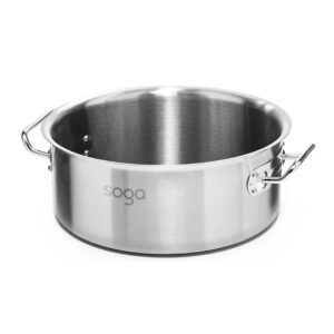 SOGA Stock Pot 17L Top Grade Thick Stainless Steel Stockpot 1810 Without Lid StockPot17L JPOT AU Depot Free Shipping SOGA Stock Pot 17L Top Grade Thick Stainless Steel Stockpot 18/10 Without Lid - AU DEPOT