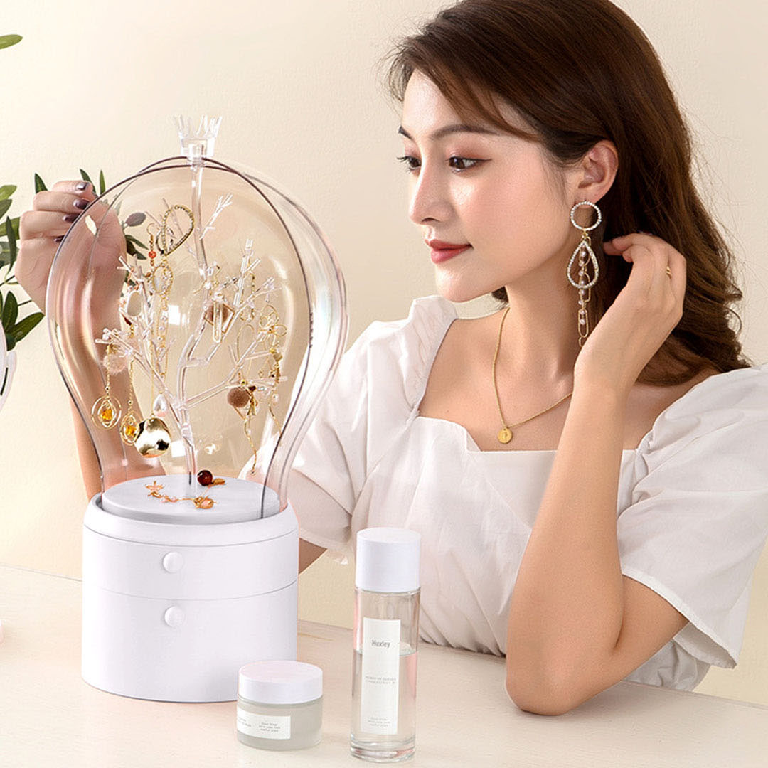 SOGA White 360 2 Layered Jewelry Storage Box Waterproof Dustproof Accessories Organiser - BathC906 - Home - 7 - AU DEPOT SOGA Buy SOGA White 360 2 Layered Jewelry Storage Box Waterproof Dustproof Accessories Organiser Online - Home - 7 - AU Depot Free Shipping