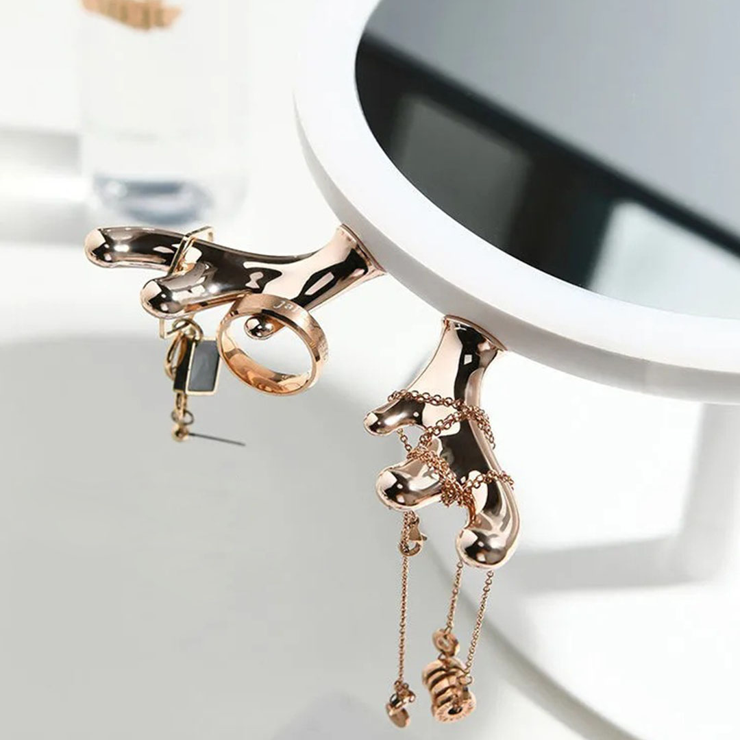 SOGA White Antler LED Light Makeup Mirror Tabletop Vanity Home Decor - BathG533 - Home - 9 - AU DEPOT SOGA Buy SOGA White Antler LED Light Makeup Mirror Tabletop Vanity Home Decor Online - Home - 9 - AU Depot Free Shipping