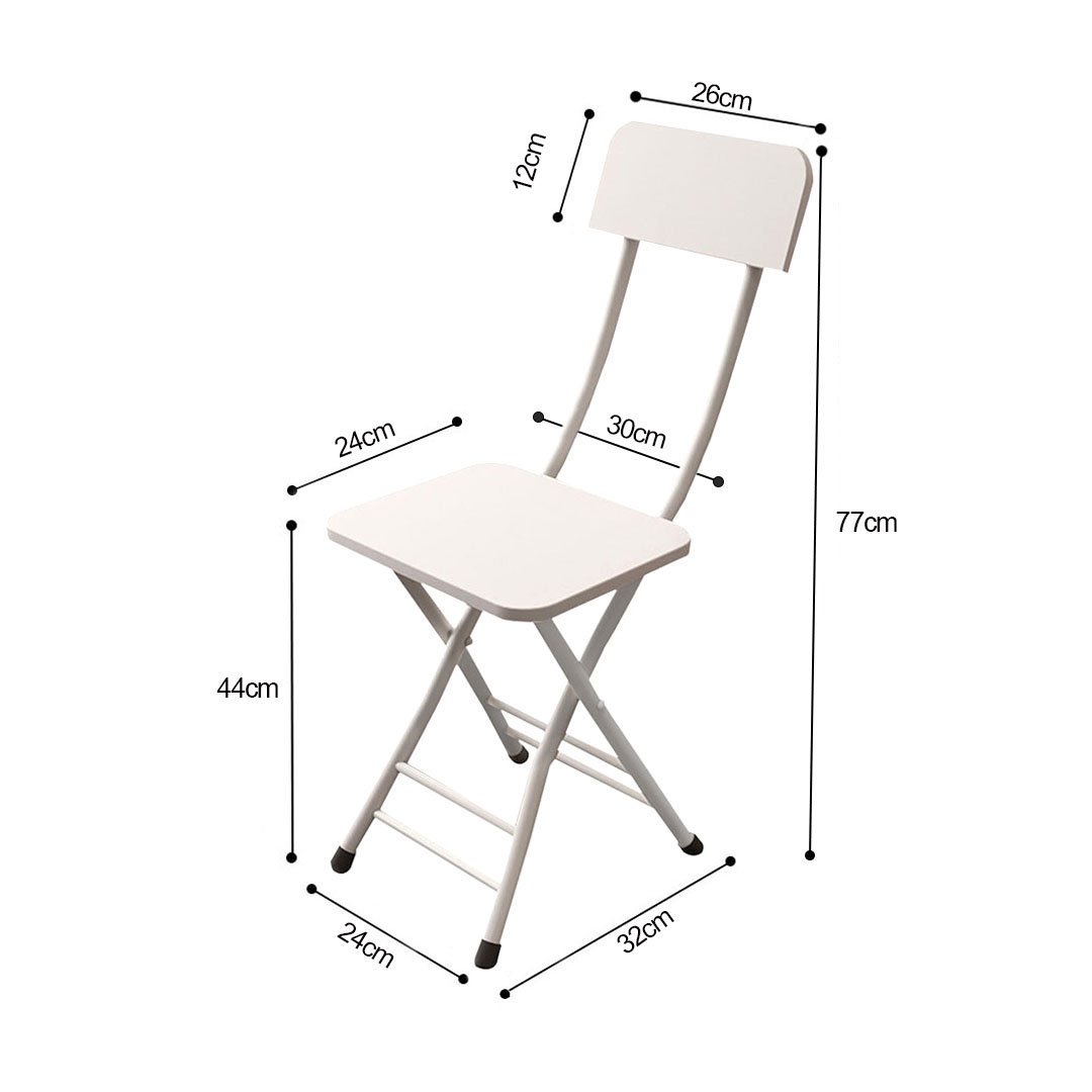 SOGA White Foldable Chair Space Saving Lightweight Portable Stylish Seat Home Decor Set of 2 - ChairAS712 - Furniture - 7 - AU DEPOT SOGA Buy SOGA White Foldable Chair Space Saving Lightweight Portable Stylish Seat Home Decor Set of 2 Online - Furniture - 7 - AU Depot Free Shipping