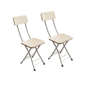 Buy SOGA White Maple Foldable Chair Space Saving Lightweight Portable Stylish Seat Home Decor Set of 2 Online - Furniture - 1 - AU Depot Free Shipping