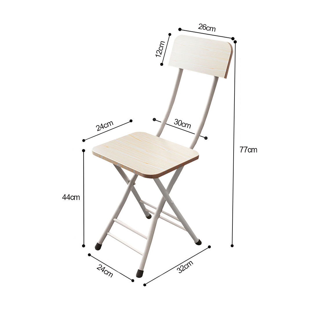 SOGA White Maple Foldable Chair Space Saving Lightweight Portable Stylish Seat Home Decor Set of 2 - ChairAS713 - Furniture - 7 - AU DEPOT SOGA Buy SOGA White Maple Foldable Chair Space Saving Lightweight Portable Stylish Seat Home Decor Set of 2 Online - Furniture - 7 - AU Depot Free Shipping
