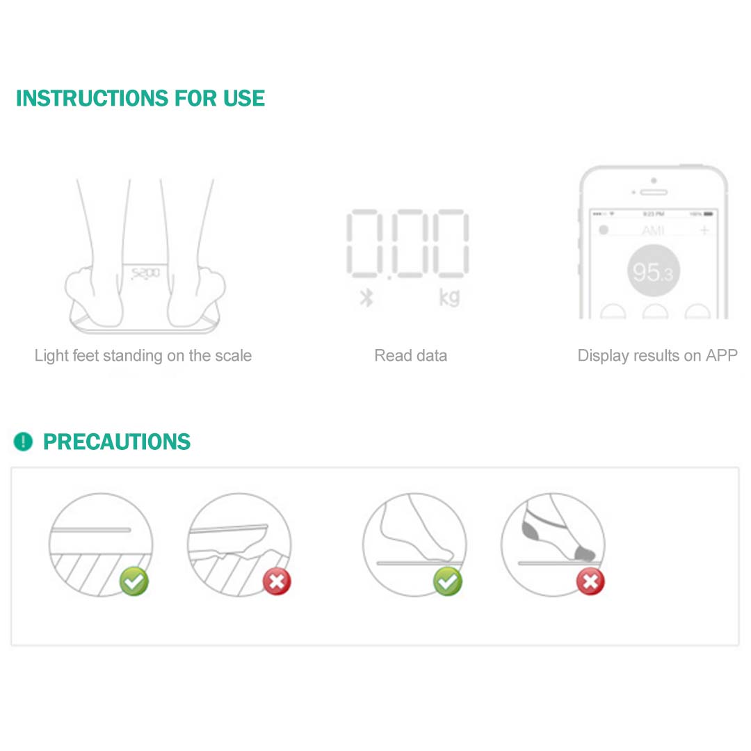 SOGA Wireless Bluetooth Digital Body Fat Scale Bathroom Weighing Scales Health Analyzer Weight White - ScaleBluetoothBGWhite - home & living > bathroom > bathroom accessories > bathroom scales - 6 - AU DEPOT SOGA Buy SOGA Wireless Bluetooth Digital Body Fat Scale Bathroom Weighing Scales Health Analyzer Weight White Online - home & living > bathroom > bathroom accessories > bathroom scales - 6 - AU Depot Free Shipping