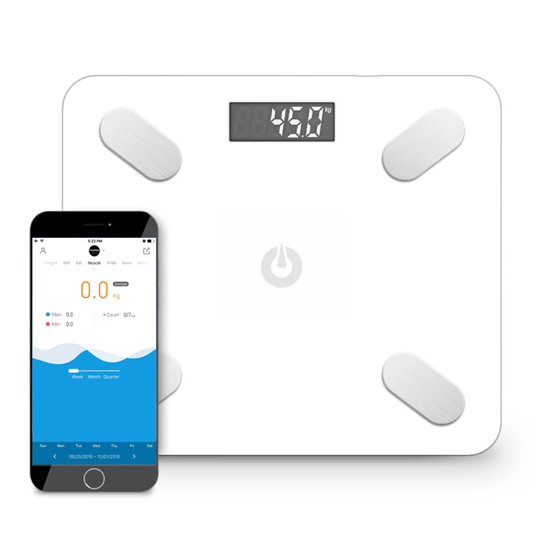 SOGA Wireless Bluetooth Digital Body Fat Scale Bathroom Weighing Scales Health Analyzer Weight White - - ScaleBluetoothBGWhite 1 SOGA Wireless Bluetooth Digital Body Fat Scale Bathroom Weighing Scales Health Analyzer Weight White - AU DEPOT Buy SOGA Wireless Bluetooth Digital Body Fat Scale Bathroom Weighing Scales Health Analyzer Weight White Online - home & living > bathroom > bathroom accessories > bathroom scales - 1 - AU Depot Free Shipping