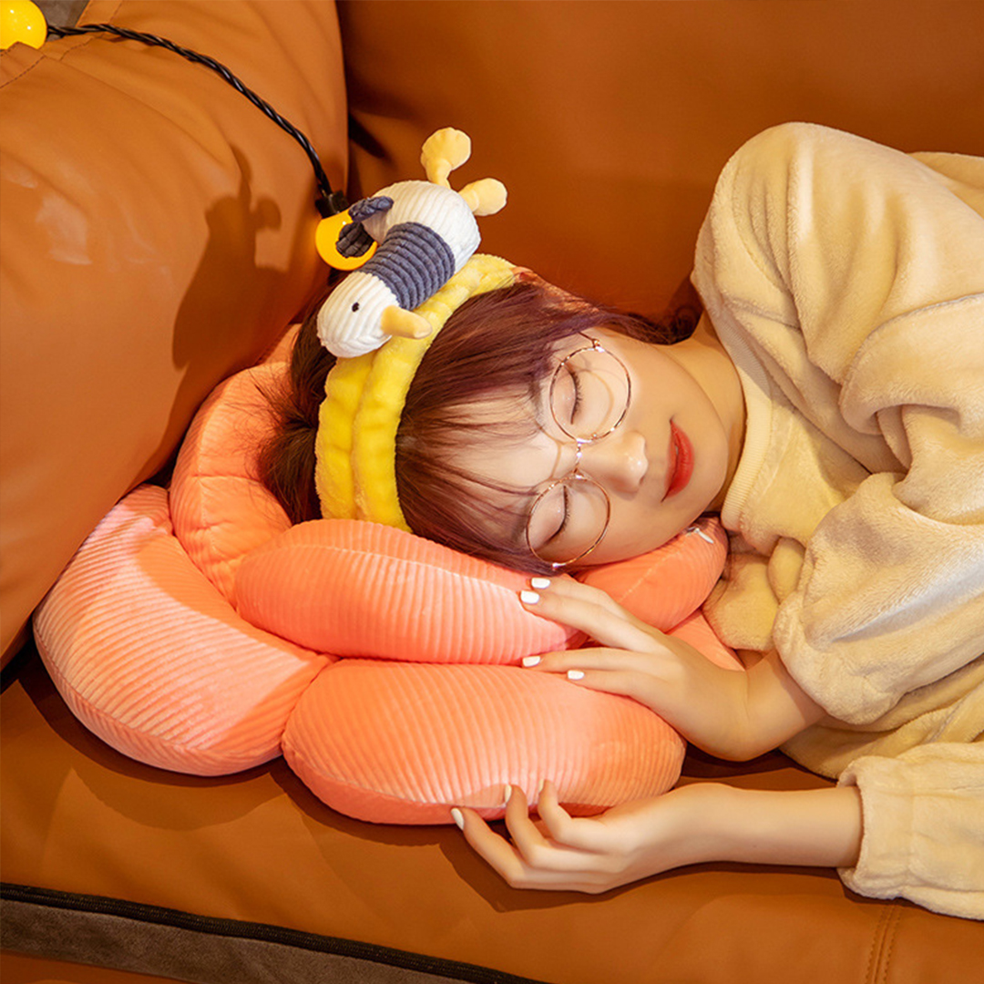 SOGA Yellow Double Flower Shape Cushion Soft Bedside Floor Plush Pillow Home Decor - SCushion003 - Furniture - 8 - AU DEPOT SOGA Buy SOGA Yellow Double Flower Shape Cushion Soft Bedside Floor Plush Pillow Home Decor Online - Furniture - 8 - AU Depot Free Shipping