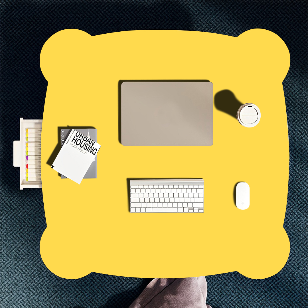 SOGA Yellow Minimalist Cat Ear Portable Floor Table Small Space-Saving Mini Desk Home Decor - FloorTable505 - Desks & Computer Tables - 3 - AU DEPOT SOGA Buy SOGA Yellow Minimalist Cat Ear Portable Floor Table Small Space-Saving Mini Desk Home Decor Online - Desks & Computer Tables - 3 - AU Depot Free Shipping