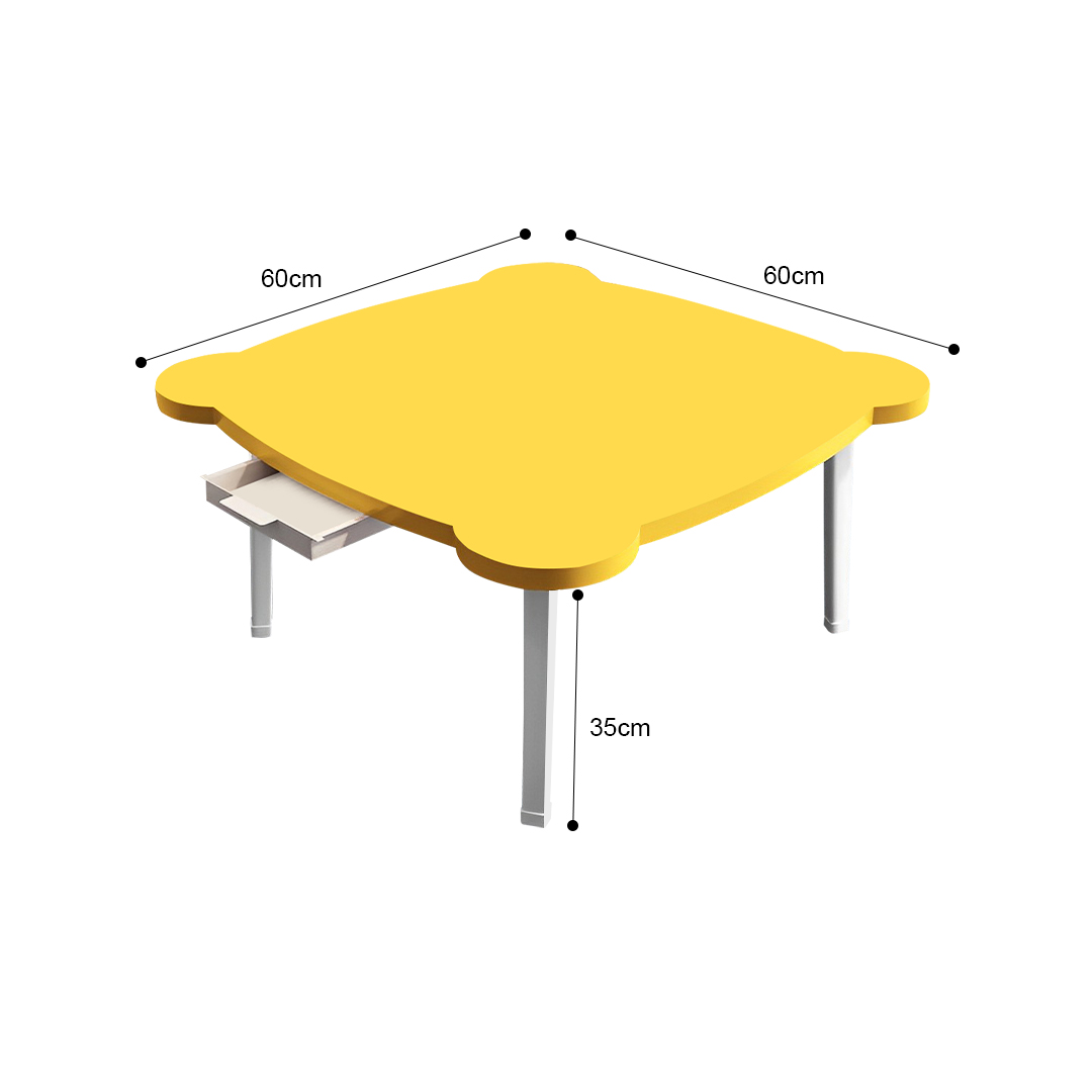 SOGA Yellow Minimalist Cat Ear Portable Floor Table Small Space-Saving Mini Desk Home Decor - FloorTable505 - Desks & Computer Tables - 4 - AU DEPOT SOGA Buy SOGA Yellow Minimalist Cat Ear Portable Floor Table Small Space-Saving Mini Desk Home Decor Online - Desks & Computer Tables - 4 - AU Depot Free Shipping