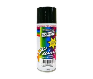 SPRAY PAINT MATT BLACK 250g AU DEPOT Trade Supply Spray paint matt black 250g - AU DEPOT