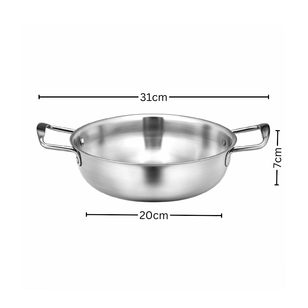 Soga 20cm Premium Silver Seafood Dry Pot Stockpot Versatile and Durable Kitchen Essential - VICSoupPot02 - home & living - 5 - AU DEPOT SOGA Buy Soga 20cm Premium Silver Seafood Dry Pot Stockpot Versatile and Durable Kitchen Essential Online - home & living - 5 - AU Depot Free Shipping