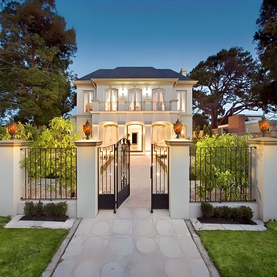 Vintage Lamp 2X 50.8cm Elegant Post Light with Aluminum and Glass Lantern Classic Outdoor Lighting - Lamp301StandX2 - Home & Living - 7 - AU DEPOT SOGA Buy Vintage Lamp 2X 50.8cm Elegant Post Light with Aluminum and Glass Lantern Classic Outdoor Lighting Online - Home & Living - 7 - AU Depot Free Shipping