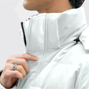 Buy abbee White 2XL Winter Hooded Overcoat Long Jacket Stylish Lightweight Quilted Warm Puffer Coat Online - Apparel & Footwear - 2 - AU Depot Free Shipping